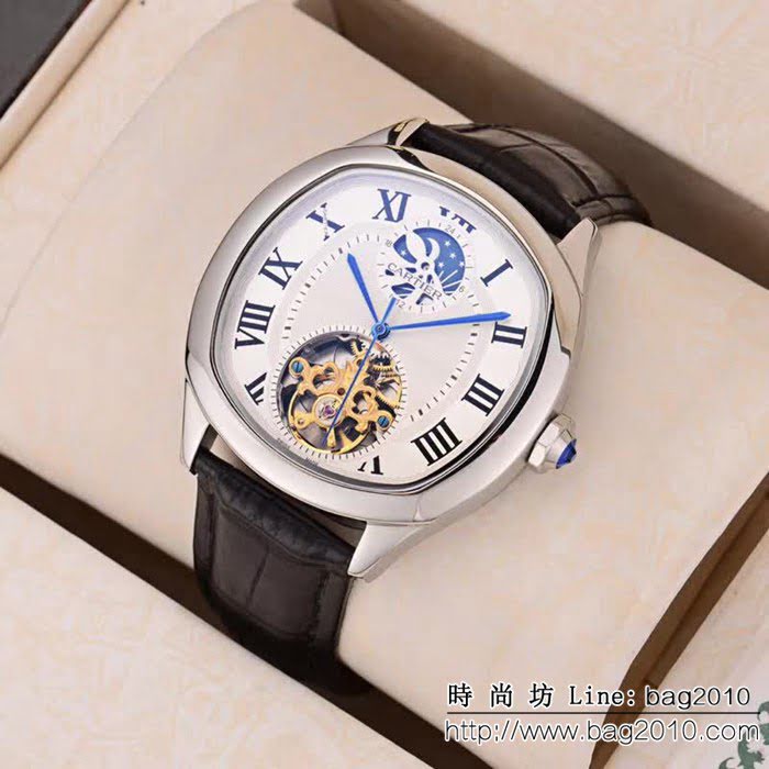 CARTIER卡地亞 熱賣經典休閒大飛輪 精品男士腕表  WSS2917